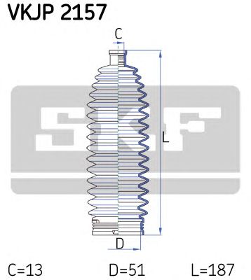 VKJP 2157 SKF - Пильовик привідного валу1